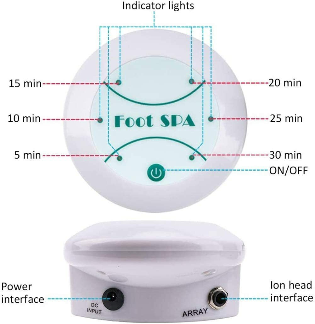 Ionic Detox Foot Bath Cleanse Spa Ion Kit Machine W/Tub Basin Array For Home