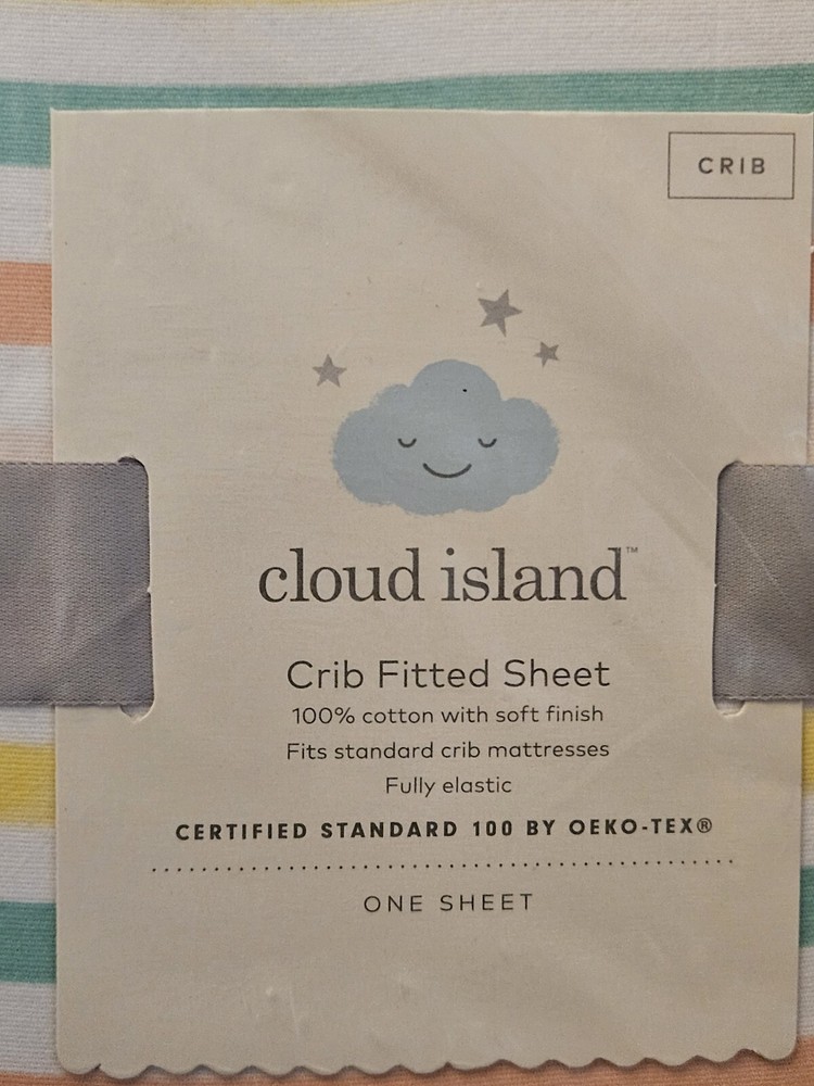 Cloud Island, Fitted Crib Sheet- *NEW*