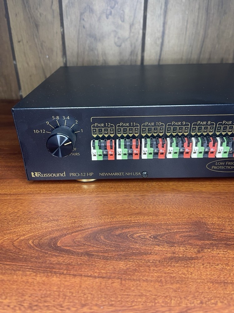 Russound PRO-12 HP Speaker Selector Black Low Frequency Protection Circuit