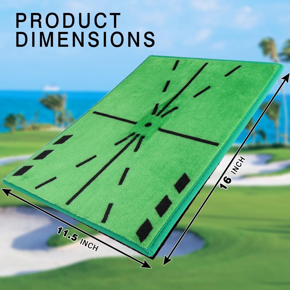 Professional Path Feedback Golf Hitting Mat, Improve Swing Accuracy Golf Mat,...