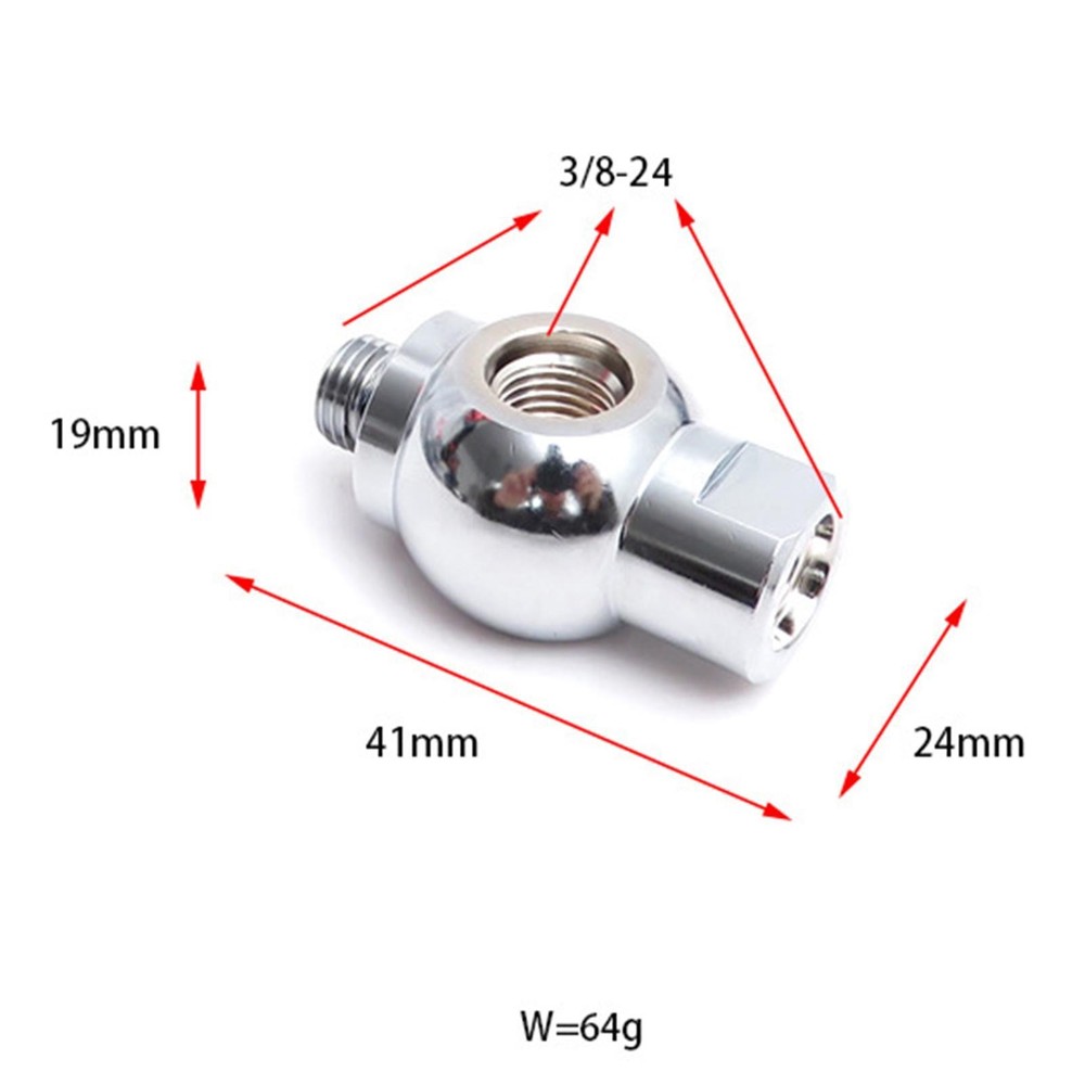 Diving Regulator Adapter 3 Ways Chrome Plated Brass First