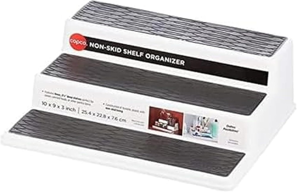 Compact 3-Tier Spice Organizer - Easy Clean 10-Inch Kitchen Cabinet Solution