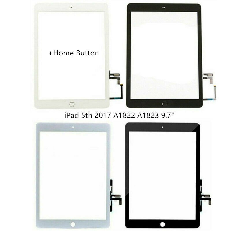 Touch Screen Digitizer Replacement For iPad 5th Gen 2017 A1822 A1823 Home Button