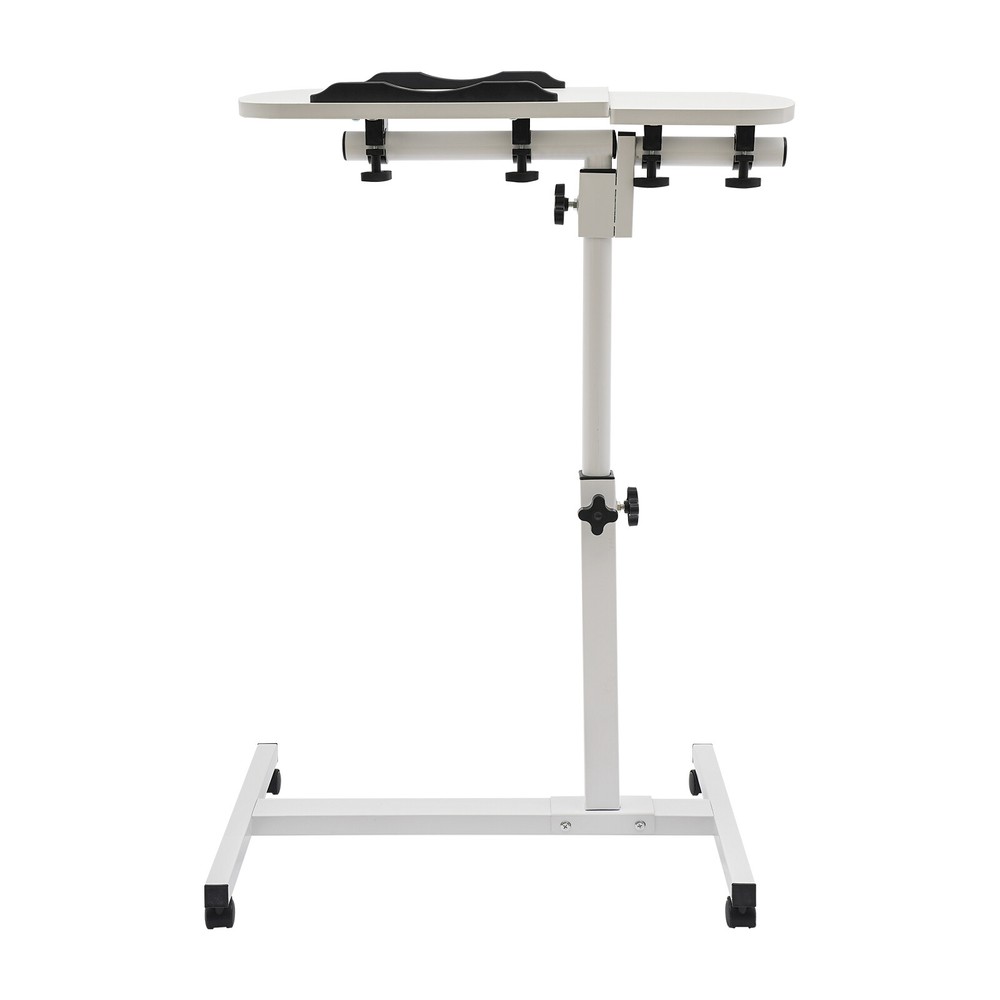 Rolling Laptop Desk Adjustable Notebook Computer Stand Bed Sofa Table Food Tray