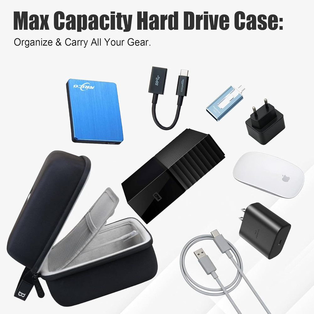 Hard Drive Case for WD Elements My Book Seagate Expansion Desktop External Hard