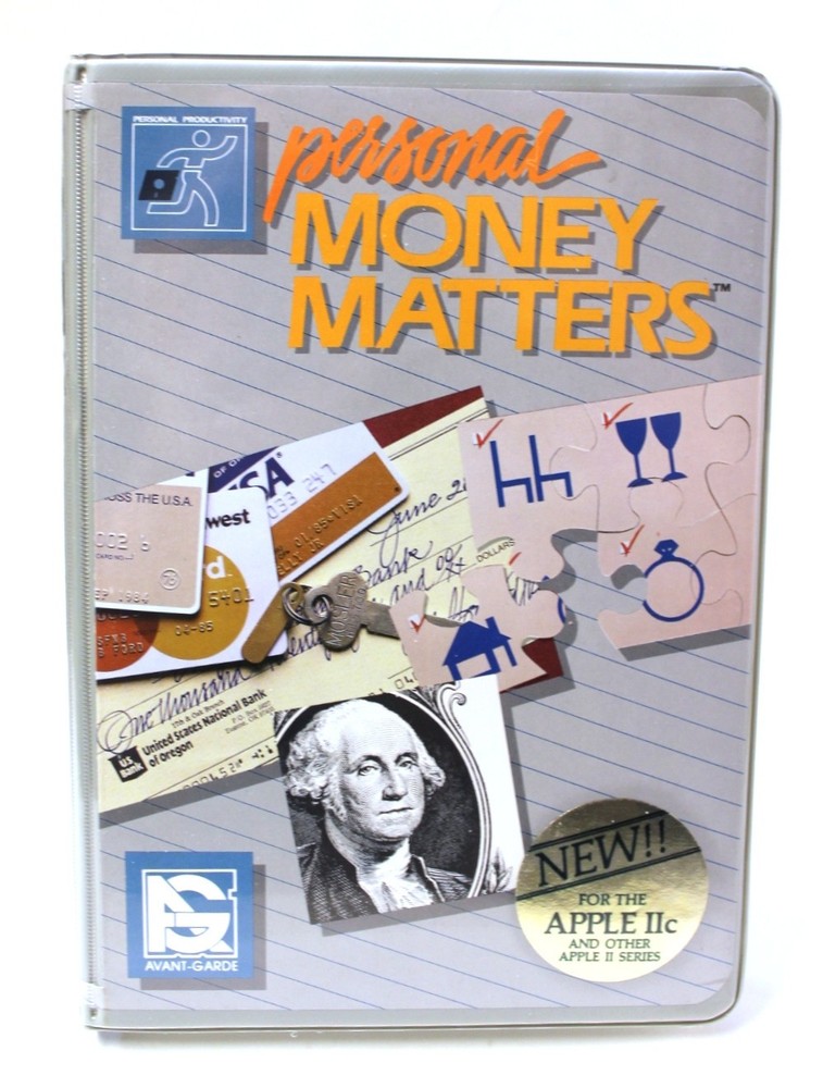 Vintage Personal Money Matters Apple IIc Software