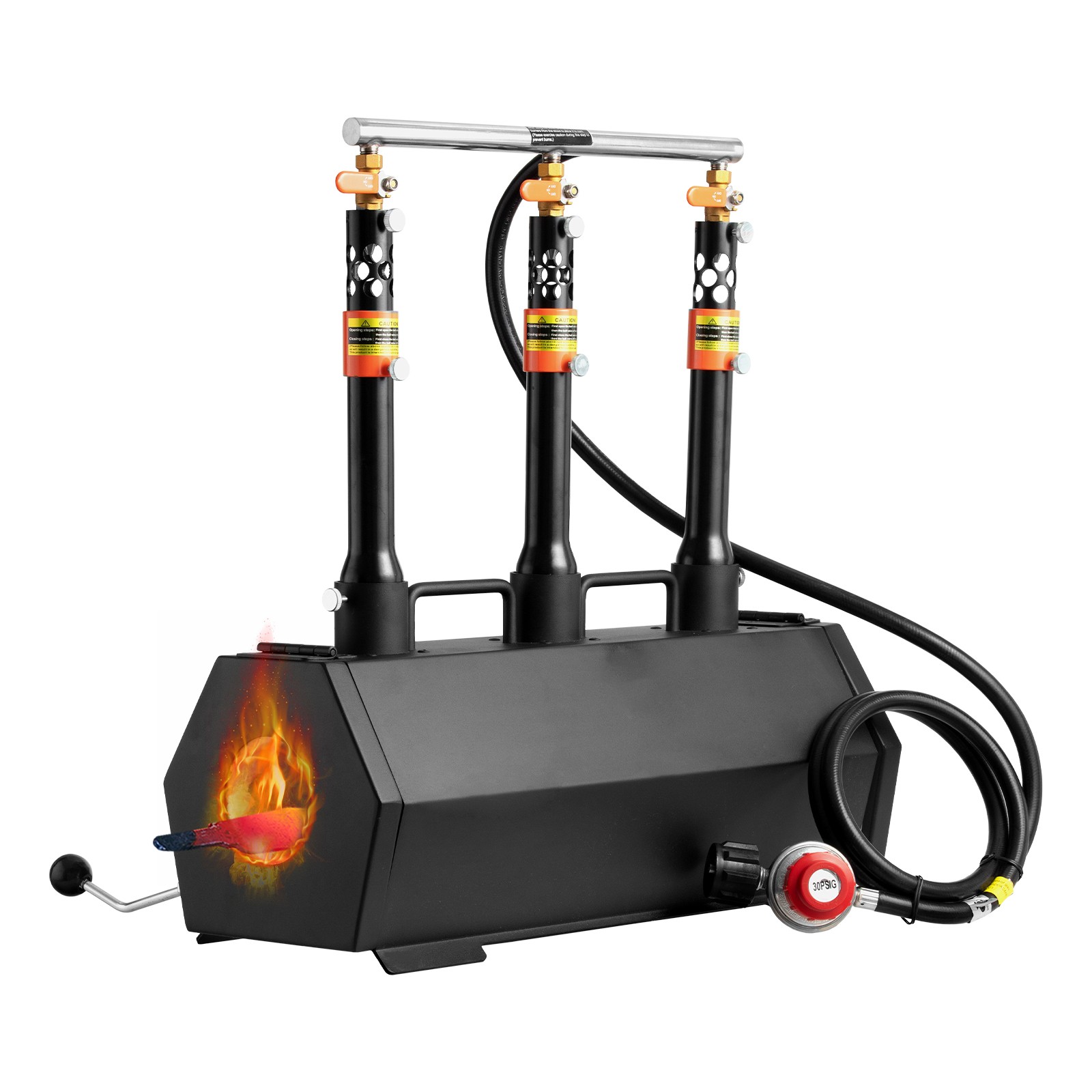 Uimoso Portable Propane Forge with 3 Burners for Metalwork and Knife Crafting