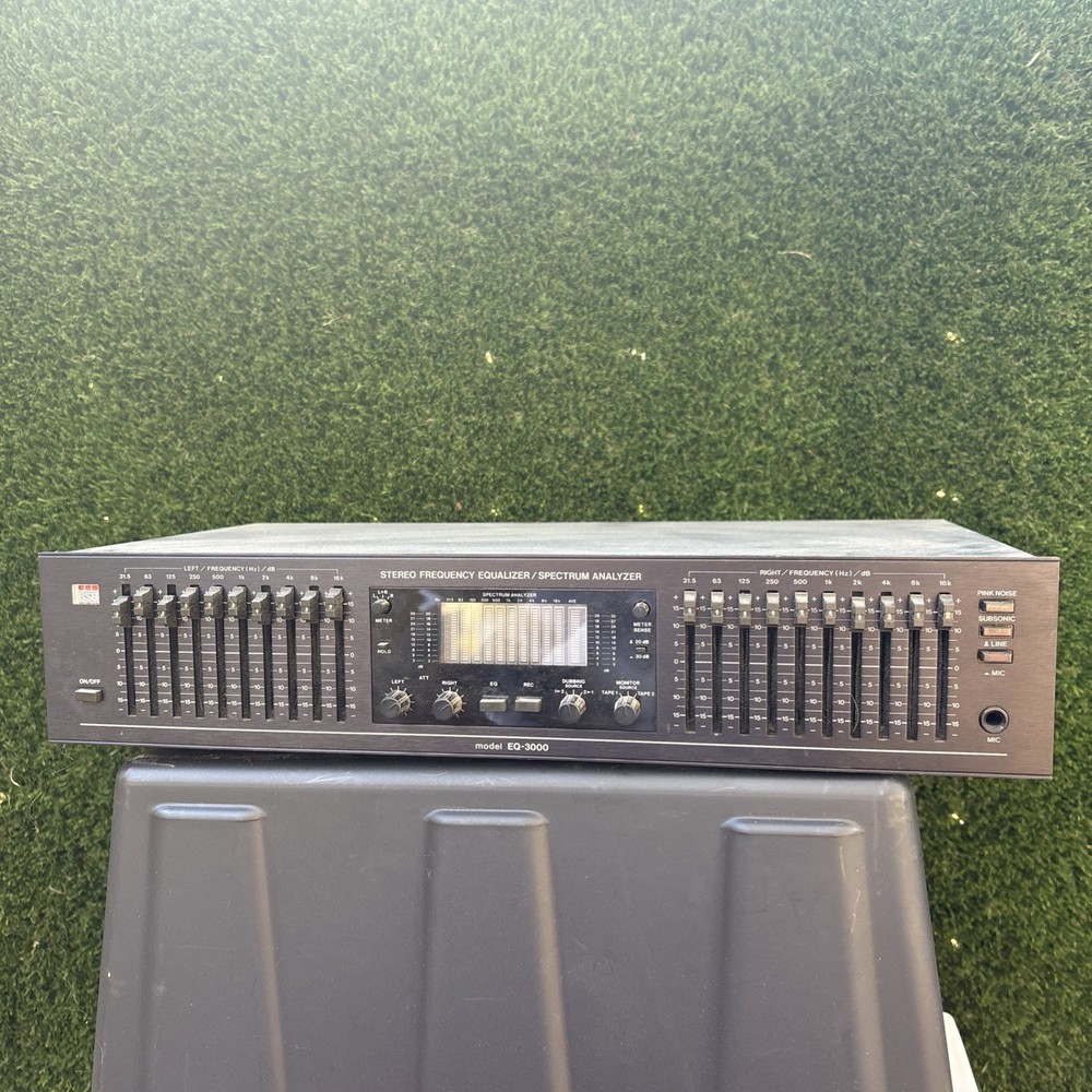 BSR EQ-3000 Graphic Equalizer Spectrum Analyzer Black