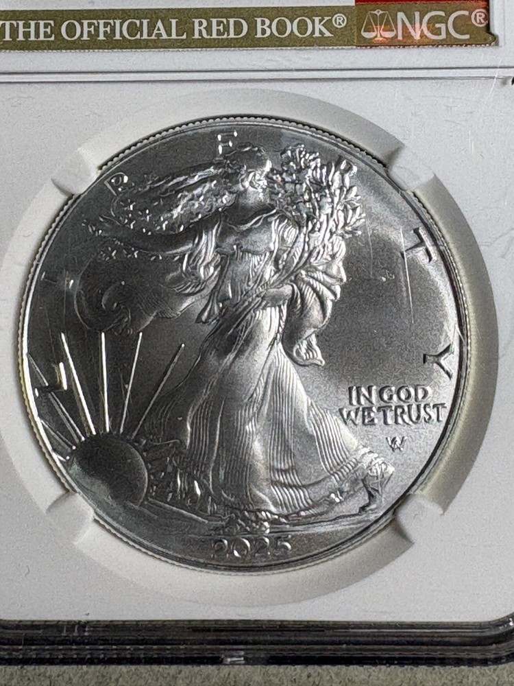 2025 Silver Eagle NGC MS70 "Red Book" Lable