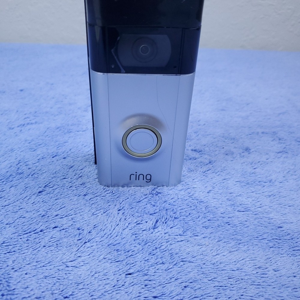 Ring Video Doorbell camera 3 Satin Nickel Untested