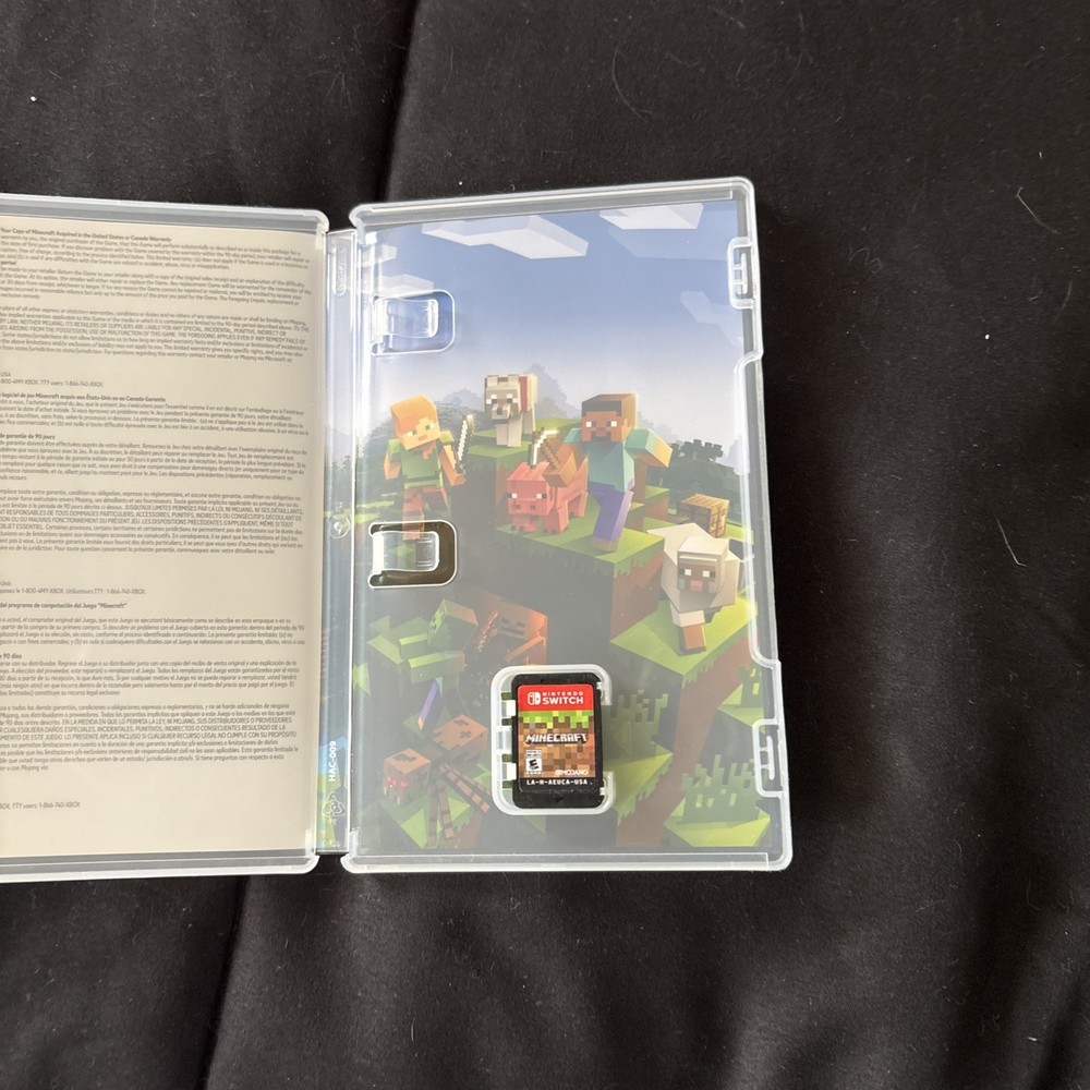 switch oled console With Minecraft