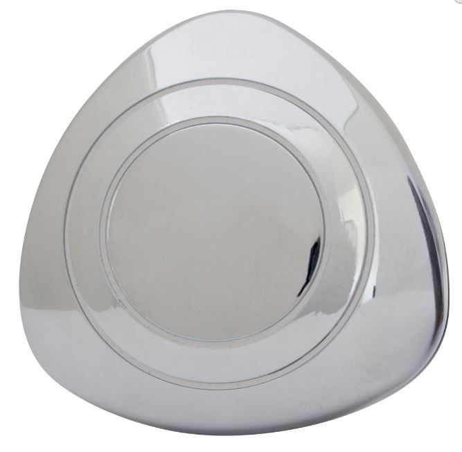 CHROME PLASTIC STEERING WHEEL SPINNER (TRUCKER STEERING WHEEL)