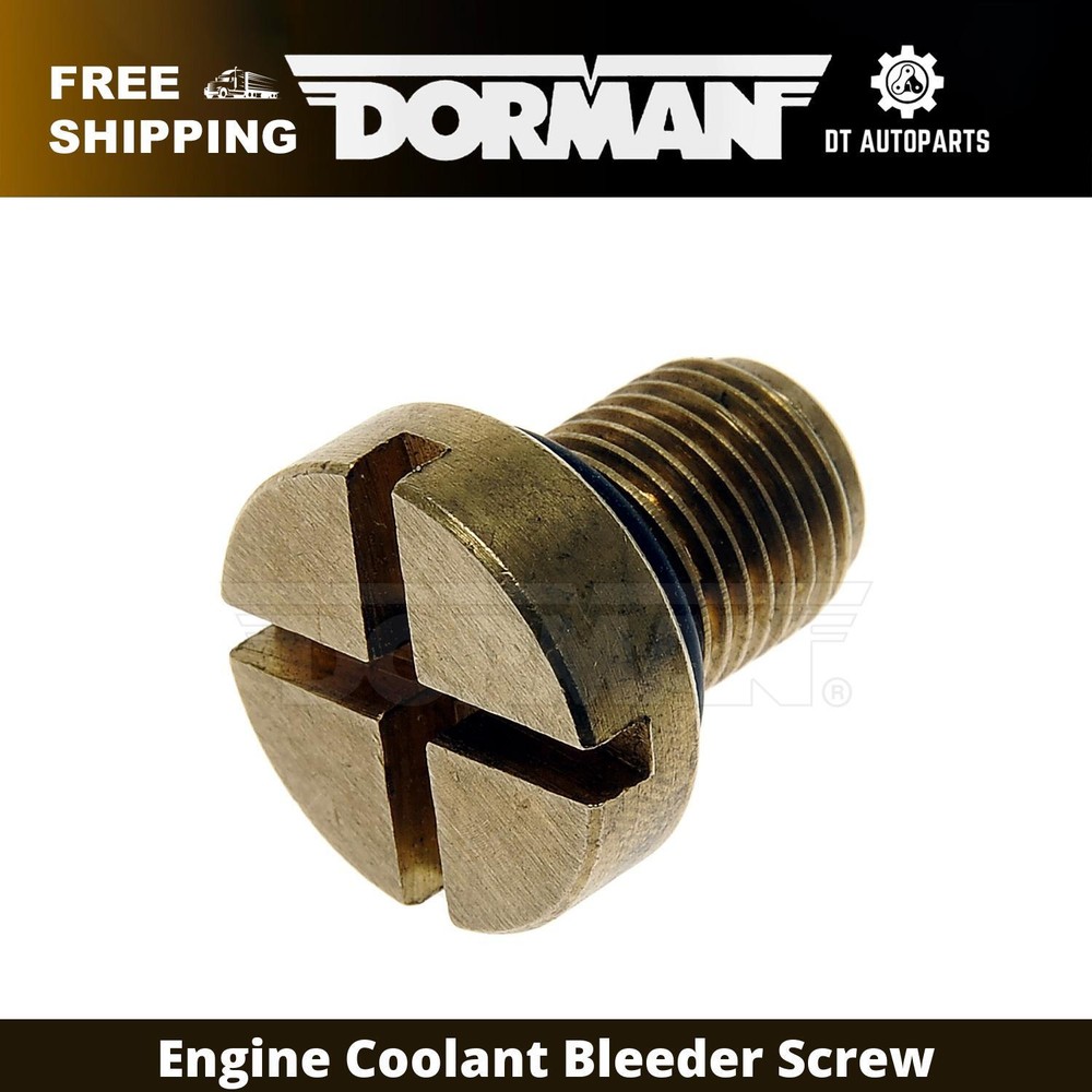 For 2010-2012 BMW 120i Dorman Engine Coolant Bleeder Screw 2011