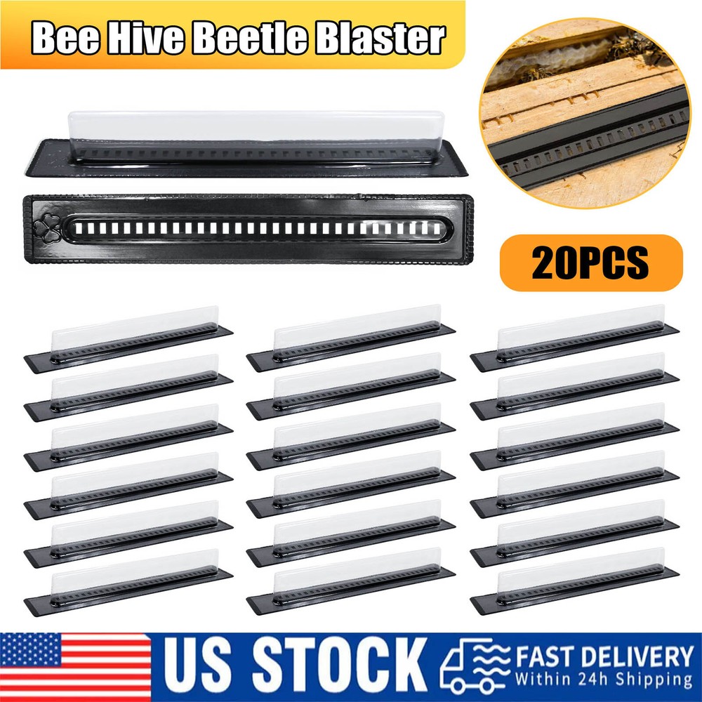 20Pcs Plastic Small Bee Hive Beetle Blaster Beehive Beetle Trap Beekeeping Tools