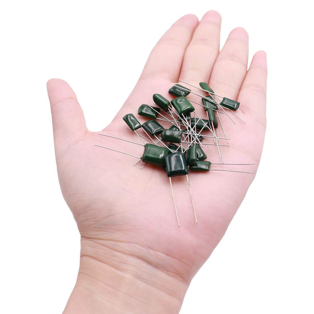 375 Pcs 24 Value Metalized Mylar Polyester Film Capacitors Assortment Kit