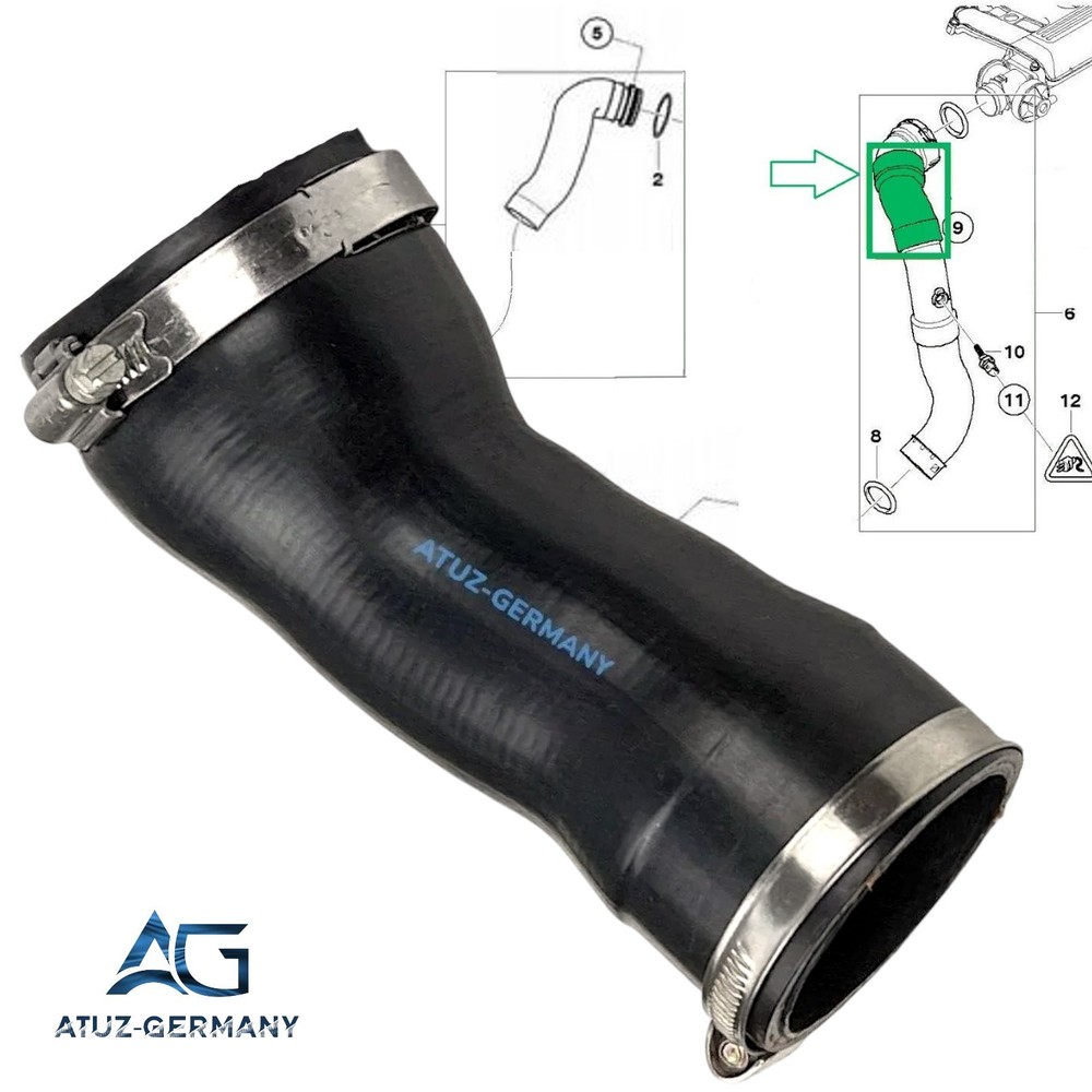 Genuine AG Turbo Hose Intercooler Hose for BMW 3 Series E46, E90, E91, E92, E93