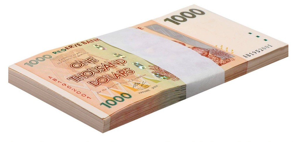 Zimbabwe 1000 Dollars, 2007, P-71, UNC X 100 PCS Bundle Pack