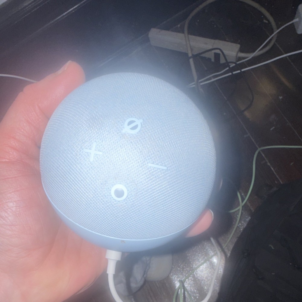 Amazon Echo Dot (4th Gen) Light Blue Sphere Smart Speaker Alexa Wi-Fi