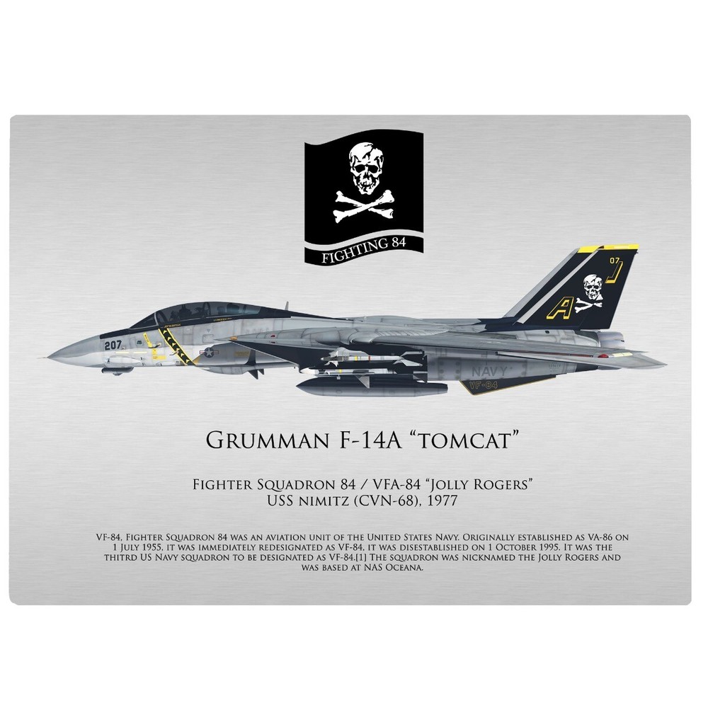 Jolly Rogers Fighting 84 Aluminum Print