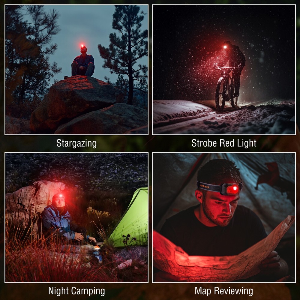 EverBrite Rechargeable Headlamp, 700 Lumens 6 Modes 60° Adjustable Plastic