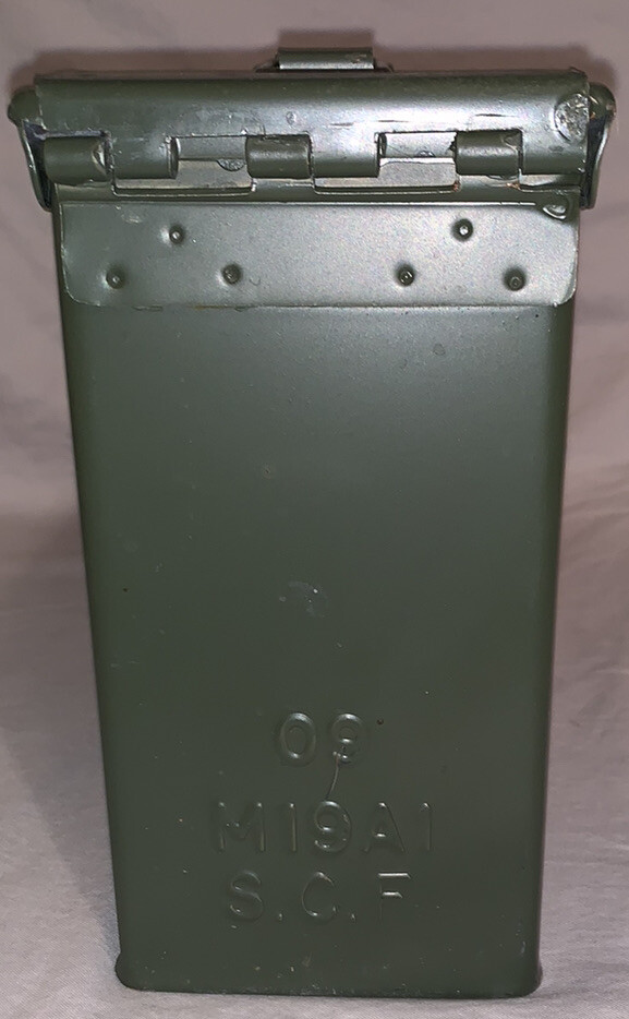 Military Ammo Box Green Tight Seal Empty Tin