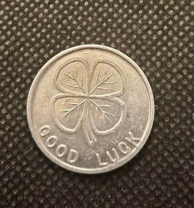 RAWHIDE FOUR LEAF CLOVER TOKEN! e2868UXX