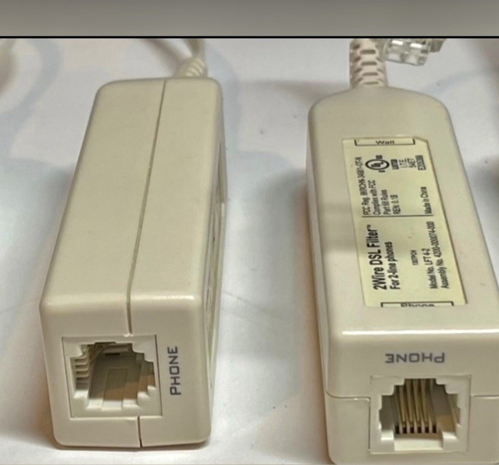 (Bundle) 2WIRE DSL FILTER FOR 2-LINE PHONES (6)