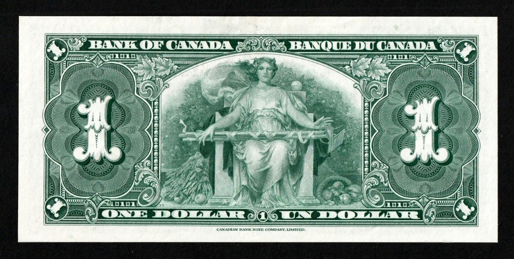 1937 Canada 1 Dollar Bill, UNC