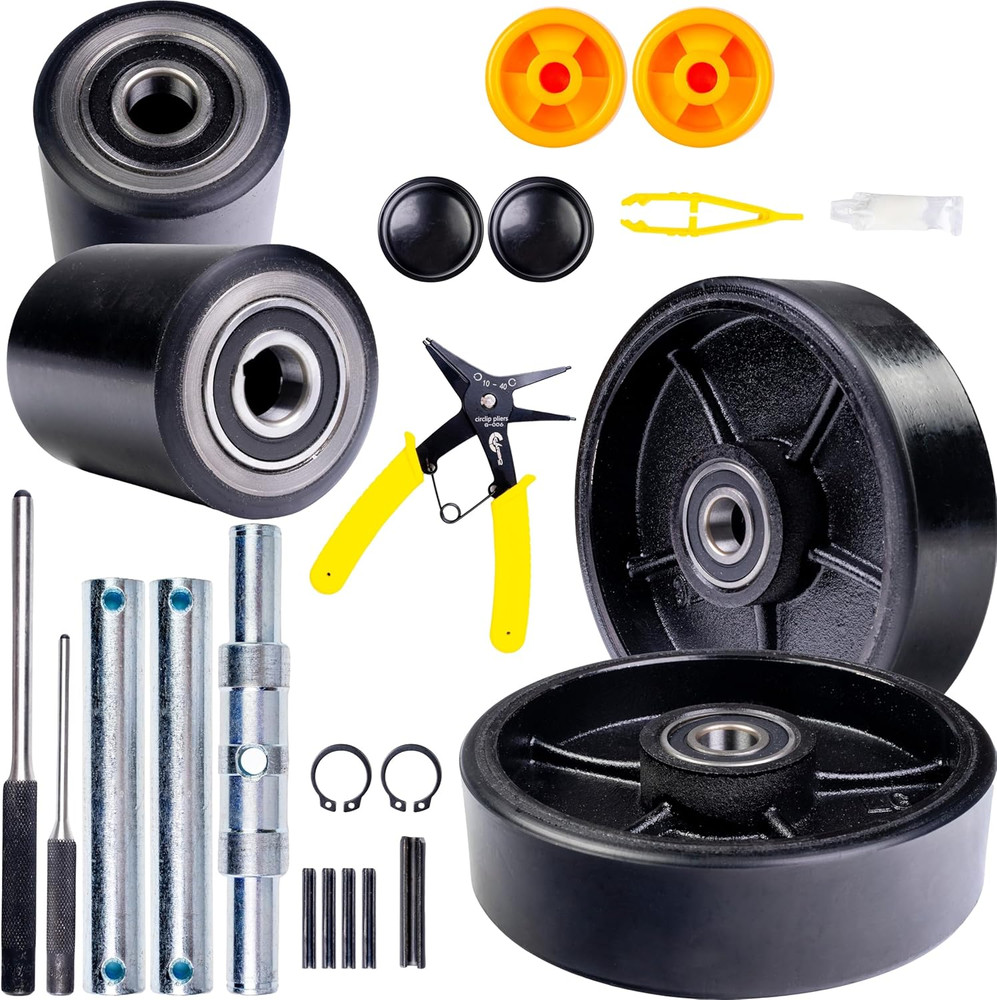 CRWON PTH50 Pallet Jack Wheel  Kit Set Complete