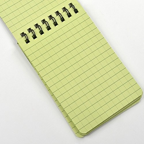 10 Pack Waterproof Notebook, All-Weather Pocket Sized Tactical Notepad, Top