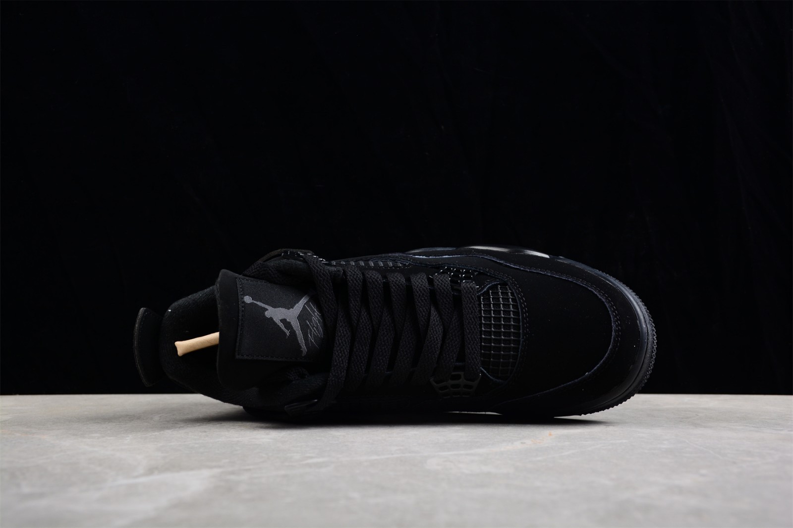 US Men's Size 7-12 Jordan 4 Retro "Black Cat" Basketball Shoes Mid Top