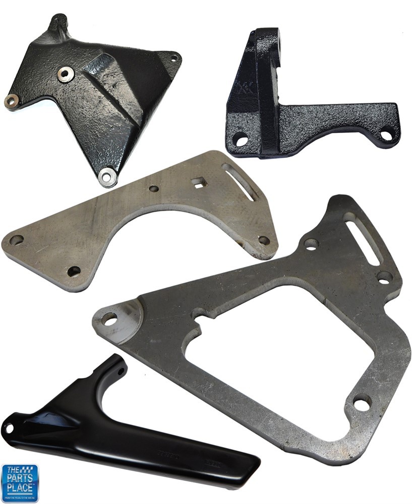 1971-75 Chevrolet Big Block AC Compressor Bracket Set (5 Pieces)