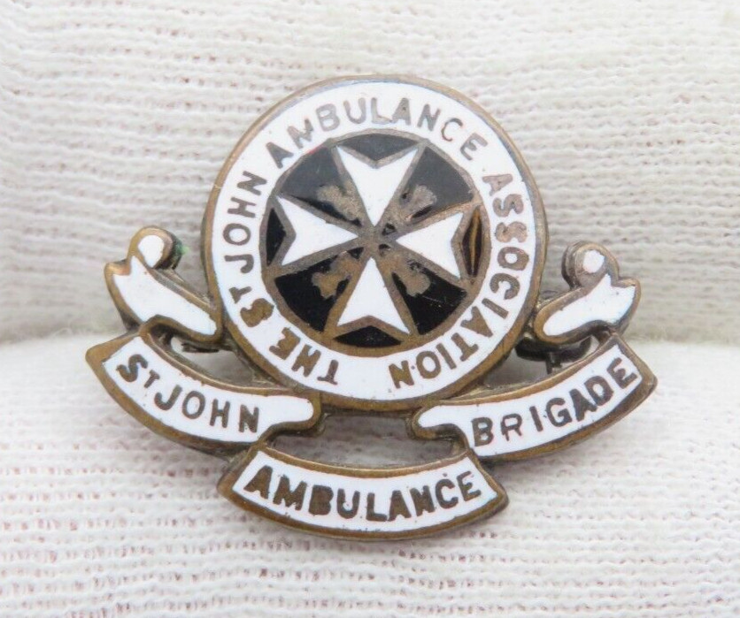 Vintage St John Ambulance Brigade Enamel Pin