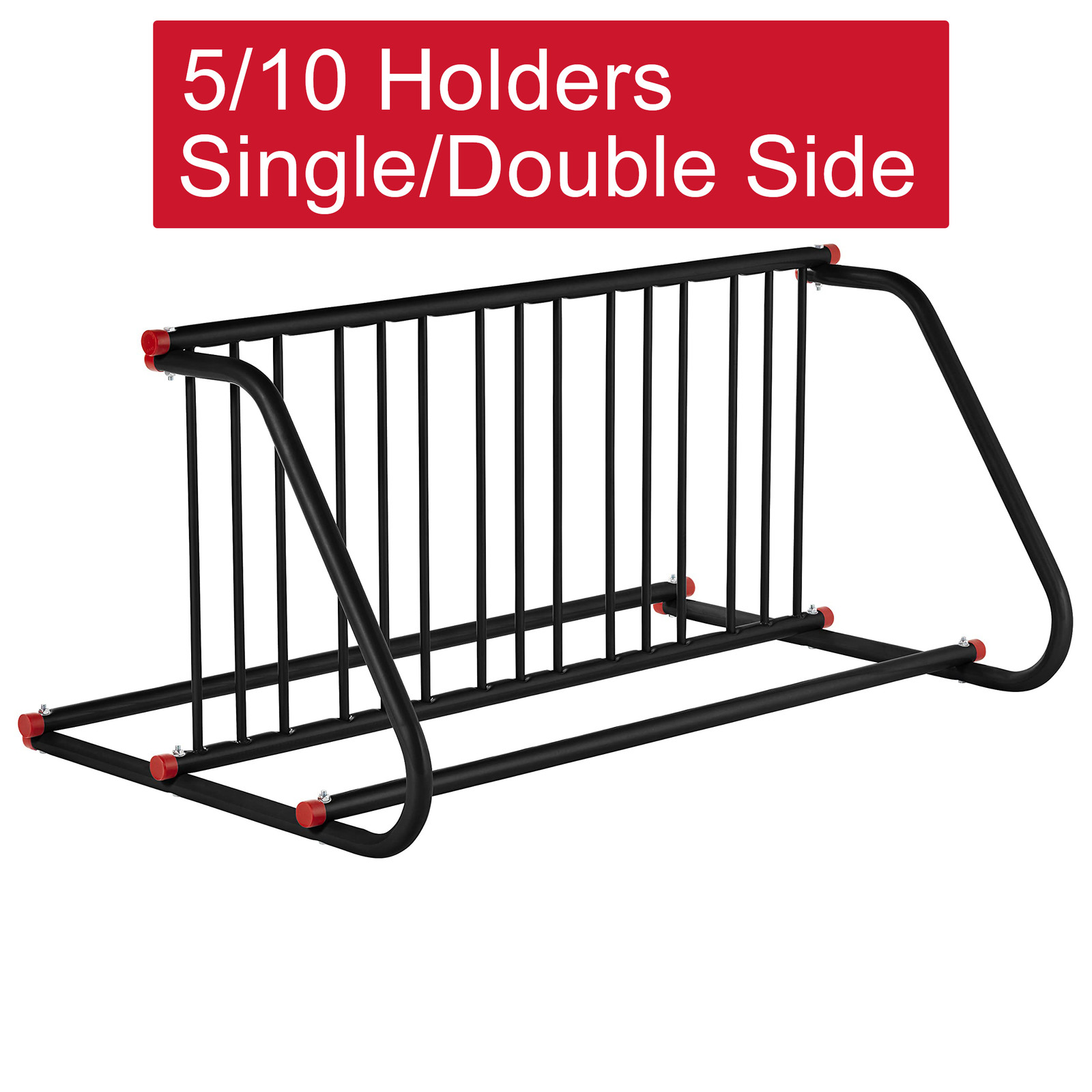 5/10 Bike Parking Rack Holders Outdoor Floor Grid Bike Rack Single/Double Side