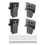 VEVOR Compound Angle Platform Brackets Fit 3.5x3.5 In /88.9x88.9 mm Lumber 4 Pcs