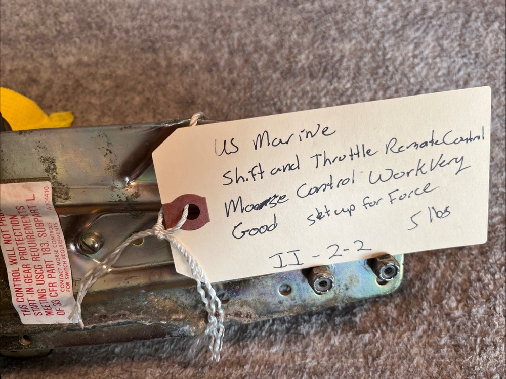 Morse Controls FORCE Shift & Throttle Control Assembly - Used