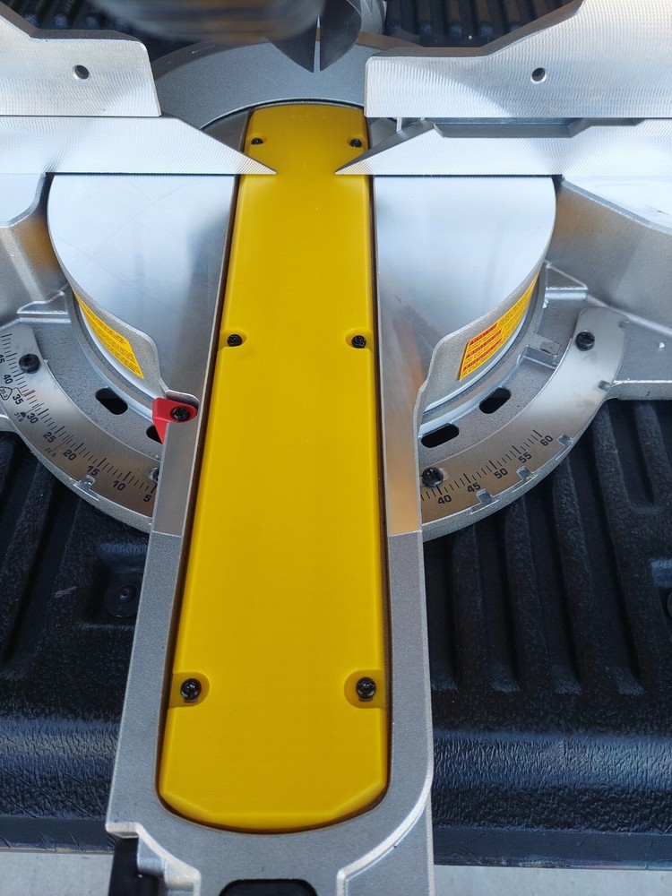 Zero clearance table saw insert DeWalt 12" Miter Saws