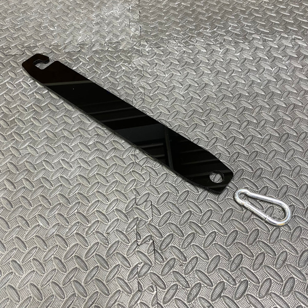 Universal Acrylic Front Car Door Prop - Gloss Black