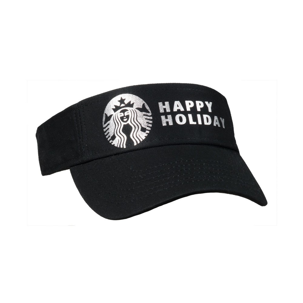 Soft Metallic Foil Design Starbucks Visor Cap