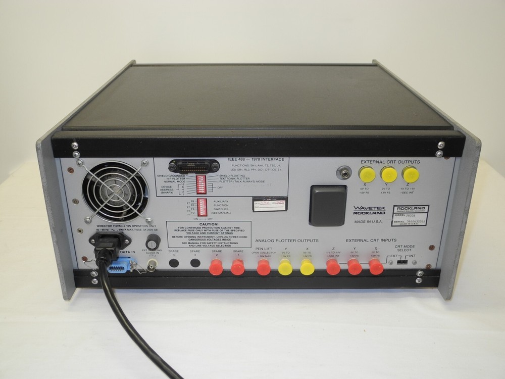 WAVETEK ROCKLAND SCIENTIFIC 5820B CROSS CHANNEL SPECTRUM ANALYZER