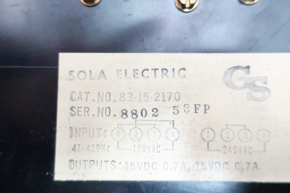 Sola 83-15-2170 Power Supply Board