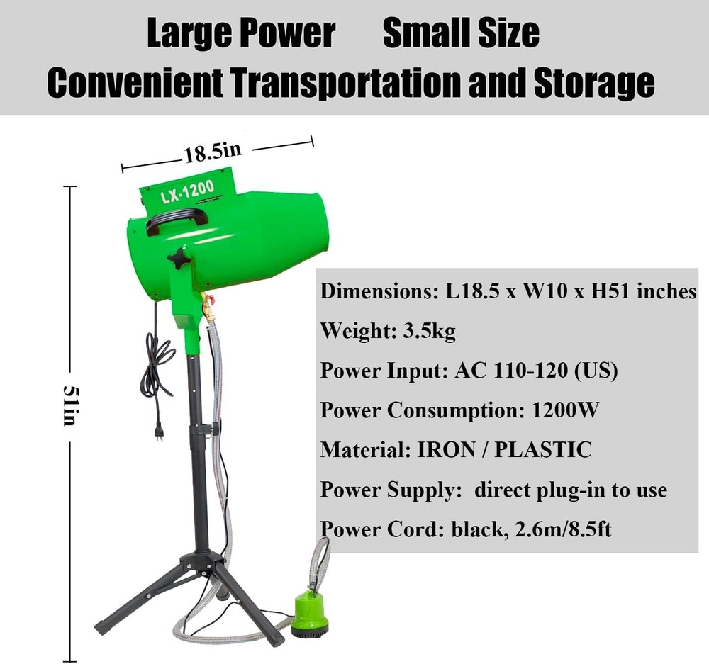 Foam Machine for Party, 1200W High Power Foam Cannon Bubble Machine, ...