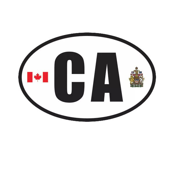 Canada Oval Sticker Decal
