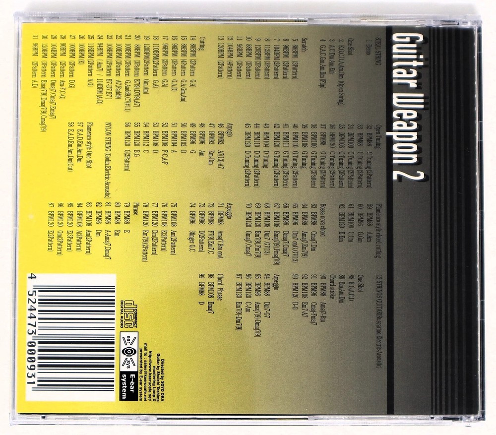 Kaeru Cafe Guitar Weapon 2 Sample/Sound Library/Sampling CD 1990s