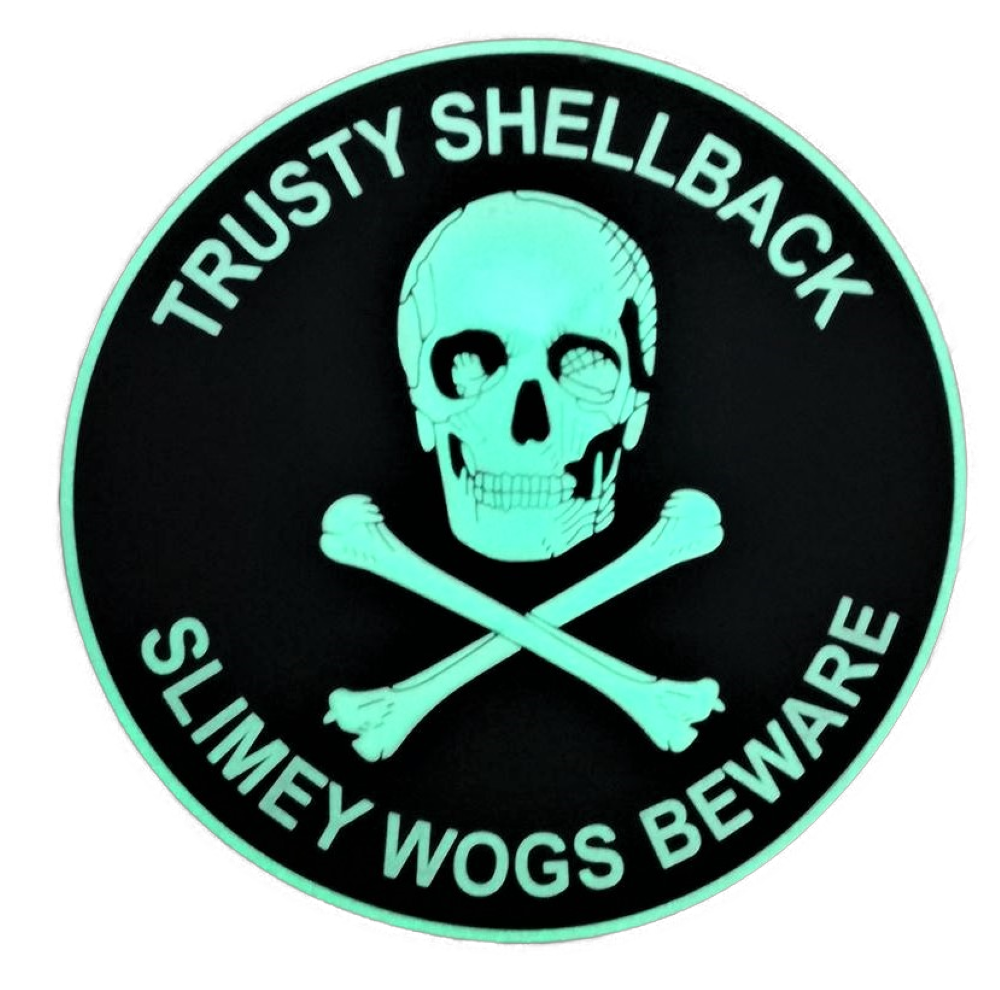Trusty Shellback PVC Patch Hook & Loop (Neptune Equator Cross The Line) RR 002