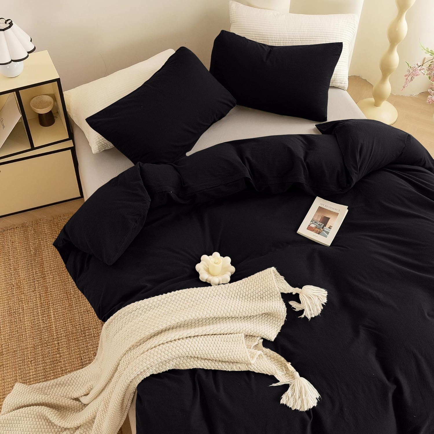 3 Piece Duvet Cover Set All Season Soft Comforter Covers Bedding Sets Queen King