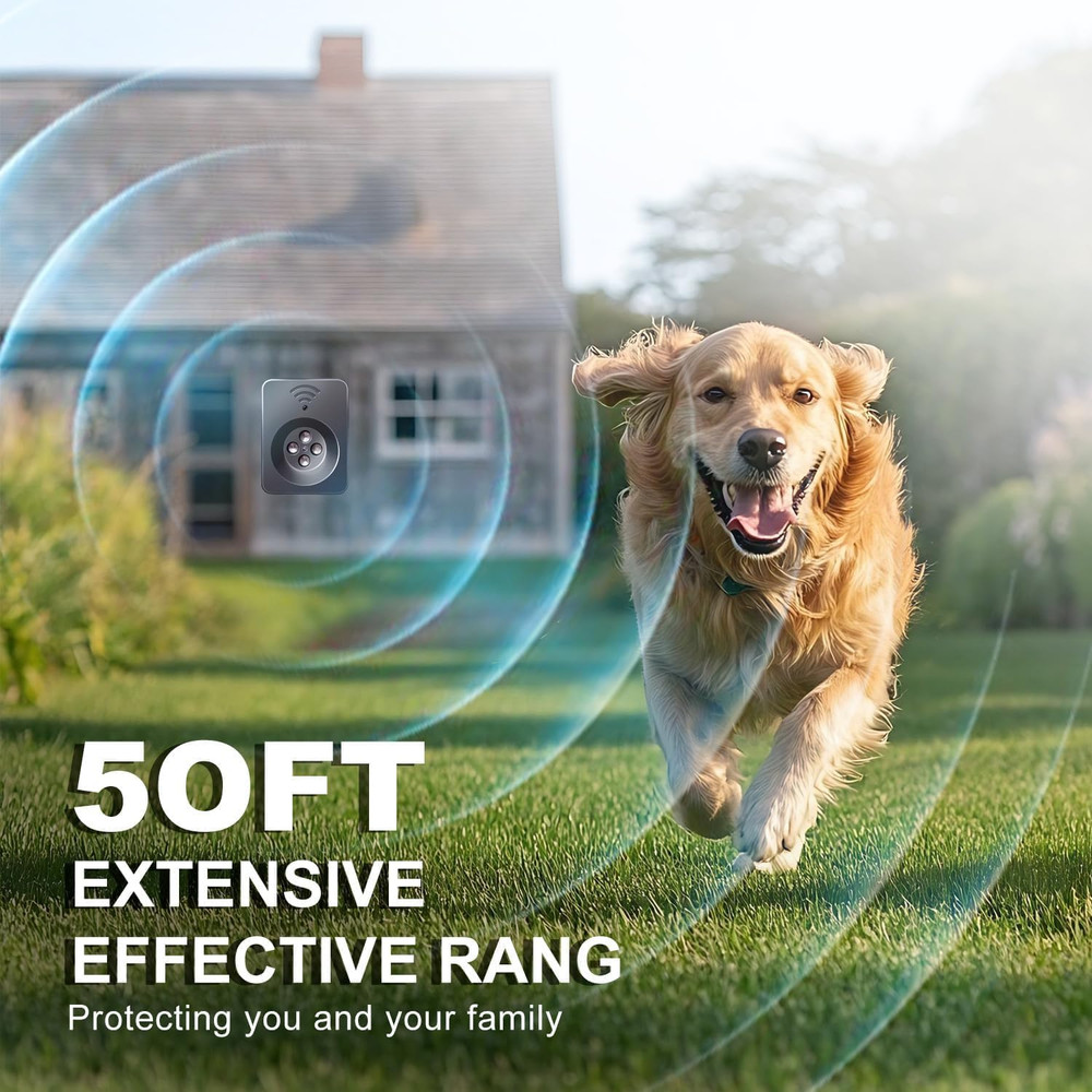 Ultrasonic Anti Barking Device for Dogs - 50Ft Range Bark Control Solution
