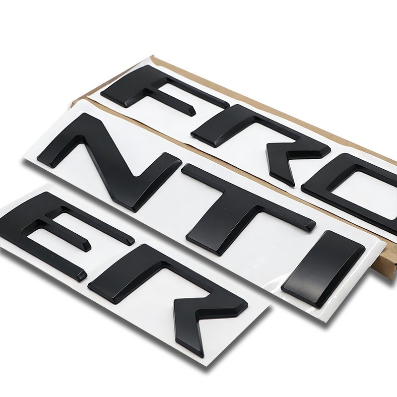 Tailgate Letter For Frontier 2022-2025 Insert Emblem Matte Black 3D Rear Decals