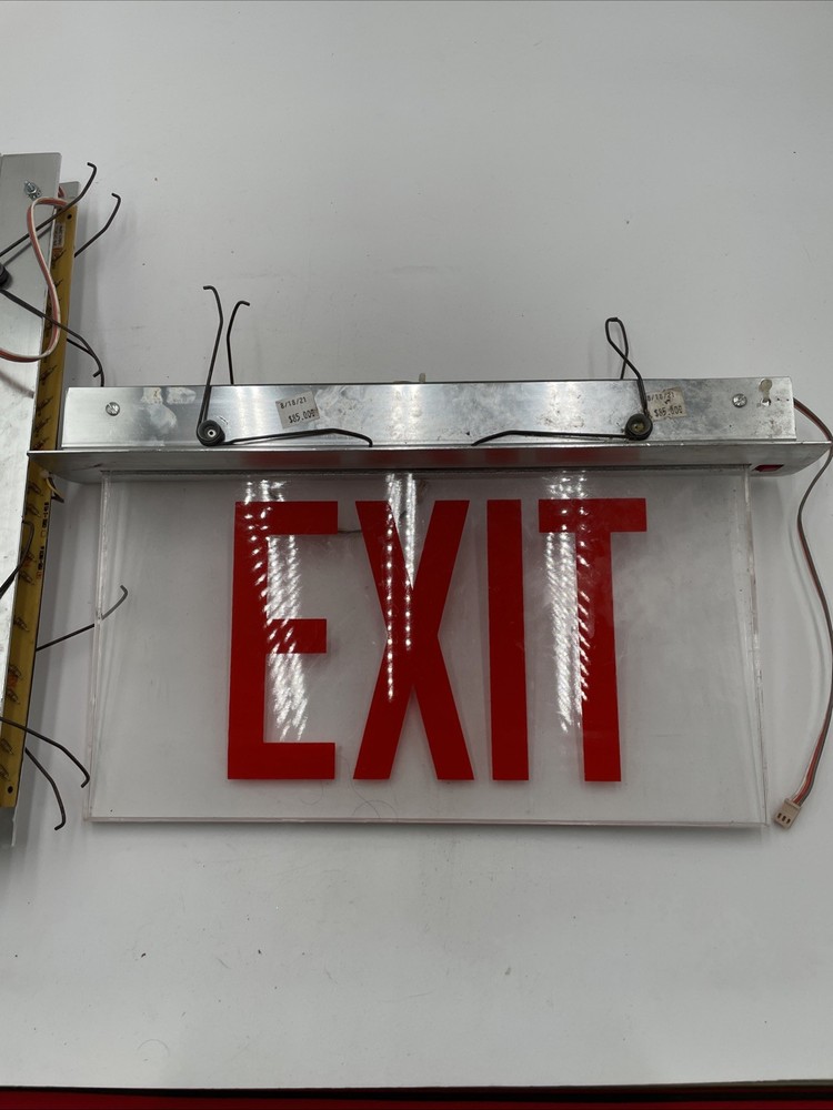 Lighting Precise LED edge-lit exit sign