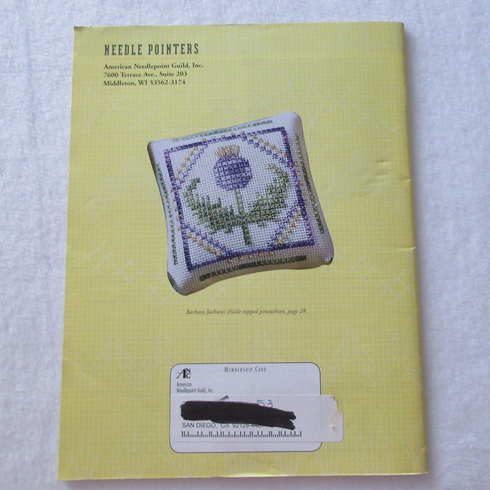NEEDLE POINTERS Pattern Magazine March 2005 Daffy for Daffodils Beads Pin Cushio
